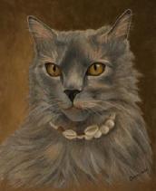 cat portrait, cat painting